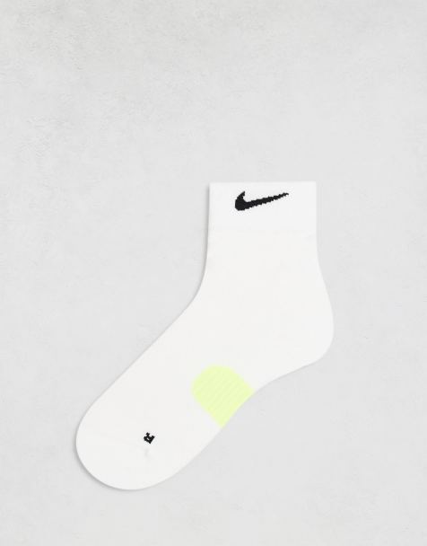 Calcetines tobilleros blancos de grosor medio de Nike Running - view 1