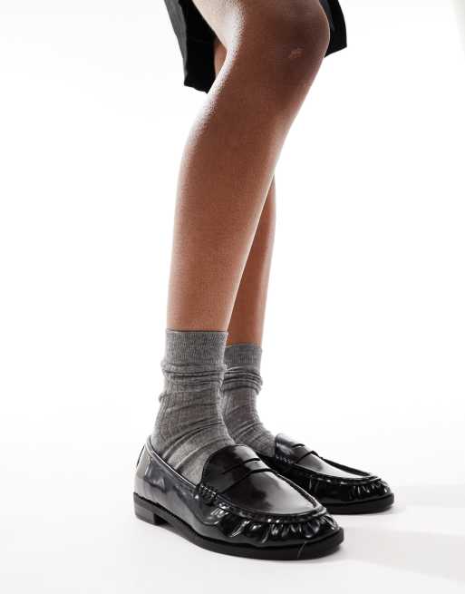 Calcetines tobilleros gris carbón de punto fino de ASOS DESIGN, 3 de 4