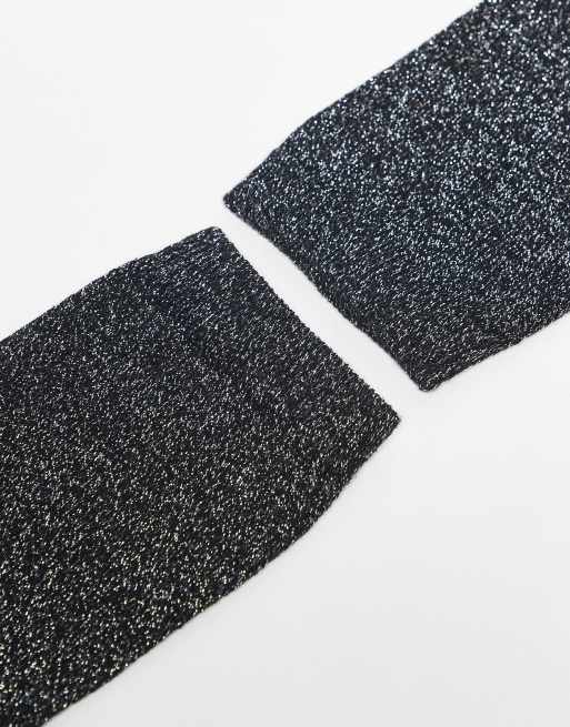 Calcetines tobilleros negros con motas efecto purpurina de ASOS DESIGN, 3 de 3