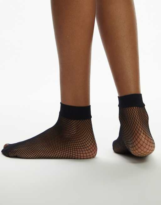 Calcetines tobilleros negros de rejilla de Topshop, 4 de 4