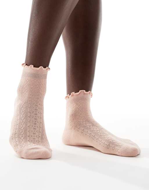 Calcetines tobilleros rosa polvoriento Emma de SUI AVA