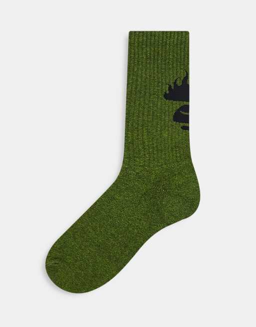 Calcetines verde lavado con logo estampado de Aape by A Bathing Ape®