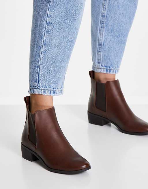 Call it Spring ankle boot in dark brown