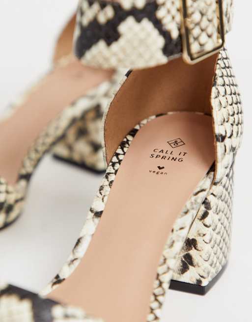 Aldo snake hot sale print heels