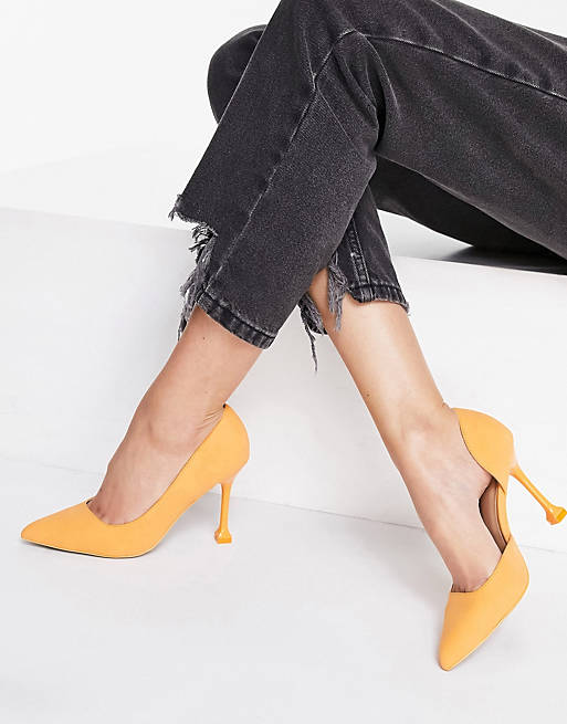 Call It Spring by ALDO Andreaa vegan flared stiletto court shoes in orange