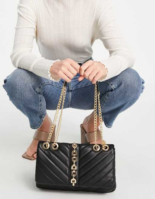 Aldo quilted best sale chain handbag