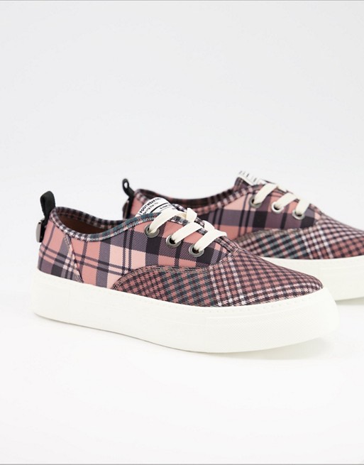 Call It Spring by ALDO flatform trainer in check - MULTI