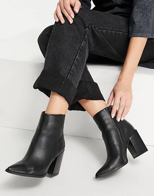 Call It Spring by ALDO Kenzii heeled ankle boots in black - BLACK