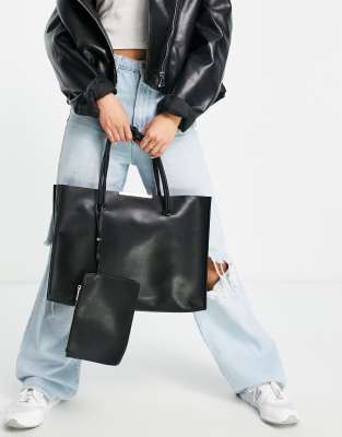 river island navy handbag