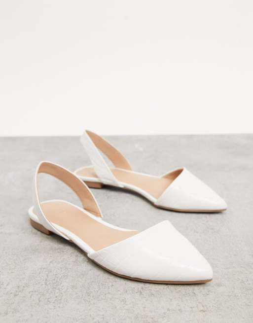 Call It Spring by ALDO Pippen vegan slingback shoes in white | ASOS