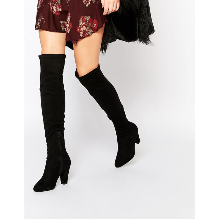 Vegan over the hot sale knee boots