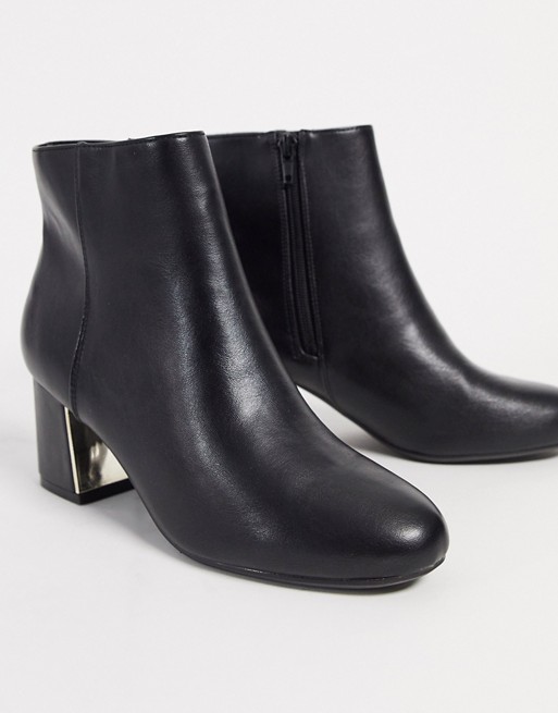 Call It Spring cete heeled ankle boots in black