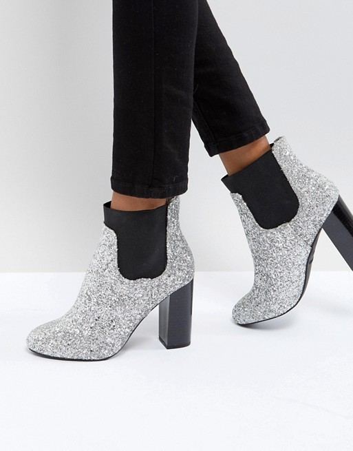 Call it Spring | Call It Spring Glitter Heeled Ankle Boots