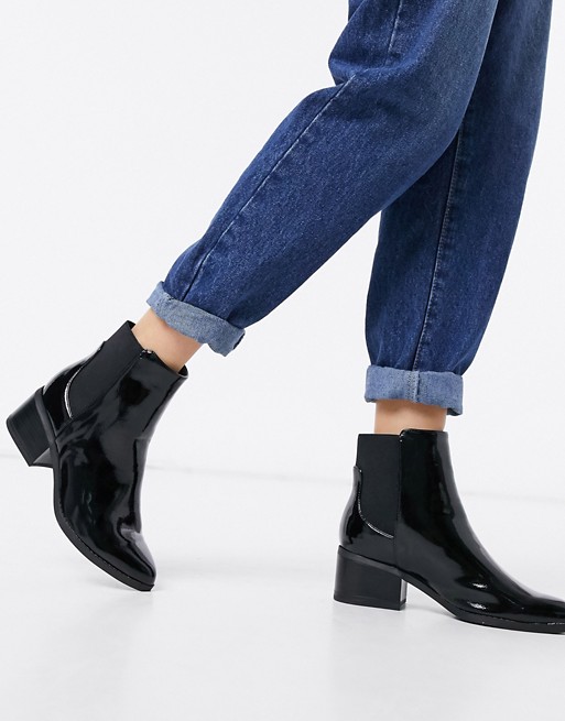 Call It Spring grilin heeled ankle boots in black | ASOS