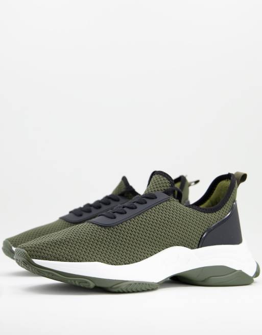 Call It Spring - Lexx - Baskets chunky en maille - Kaki - MGREEN