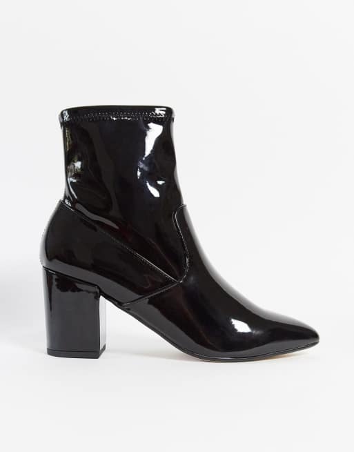 Call It Spring olalissa heeled sock boots in black | ASOS