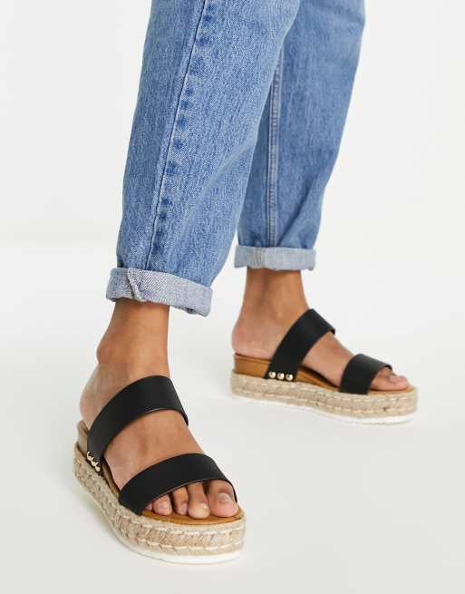 Call it Spring – Savannah – Czarne sandały espadryle