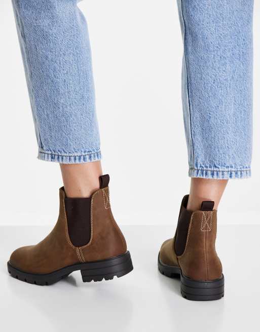 Call It Spring Stiefeletten in Braun mit dicker Sohle ASOS