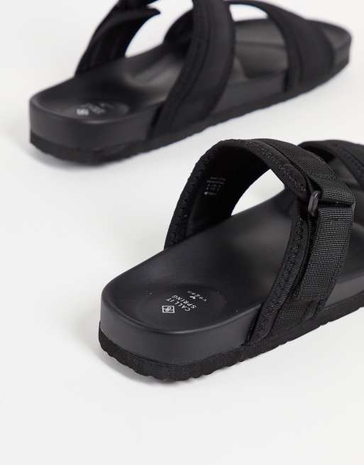 Call It Spring trumann double strap sandals in black, 3 of 4