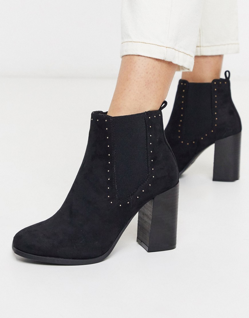Call It Spring zulia heeled ankle boots with stud detail in black