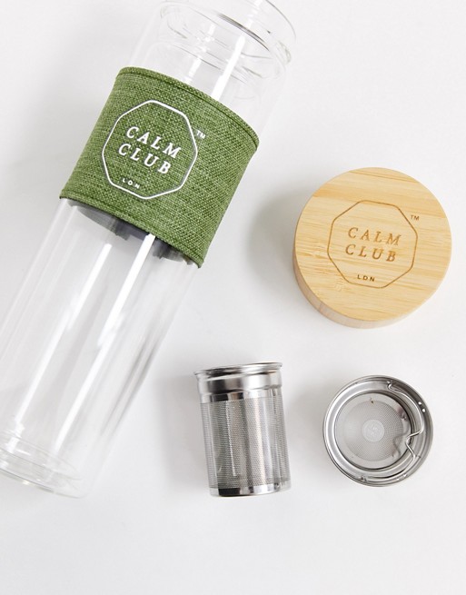 Calm Club tea infusion water bottle
