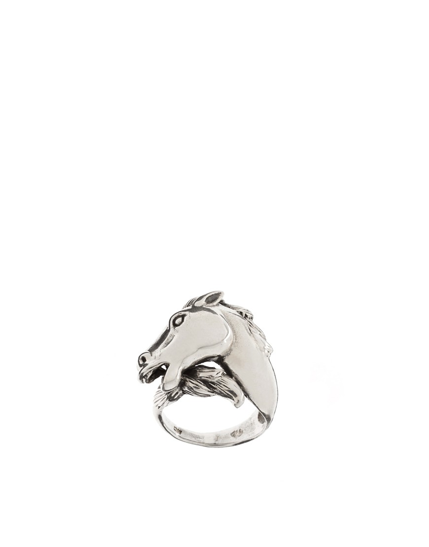 Calourette – Silverring med hästdesign