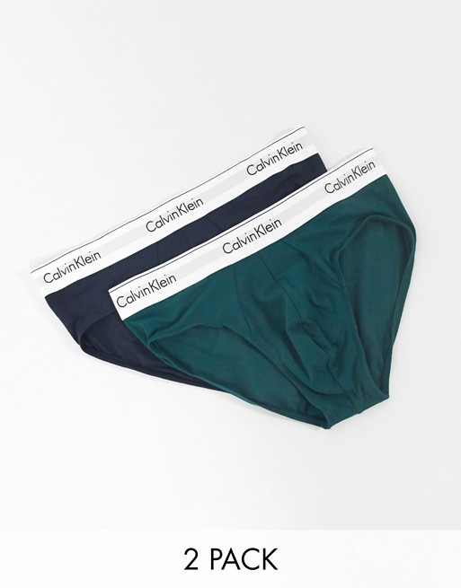 Calvin Klein 2 pack briefs in Modern cotton stretch