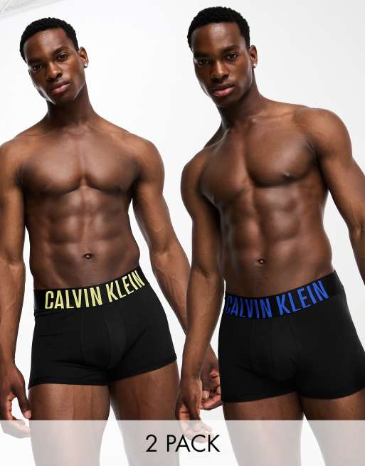 Boxer shorts Calvin Klein Athletic Cotton Stretch Trunk 2 Pack Black