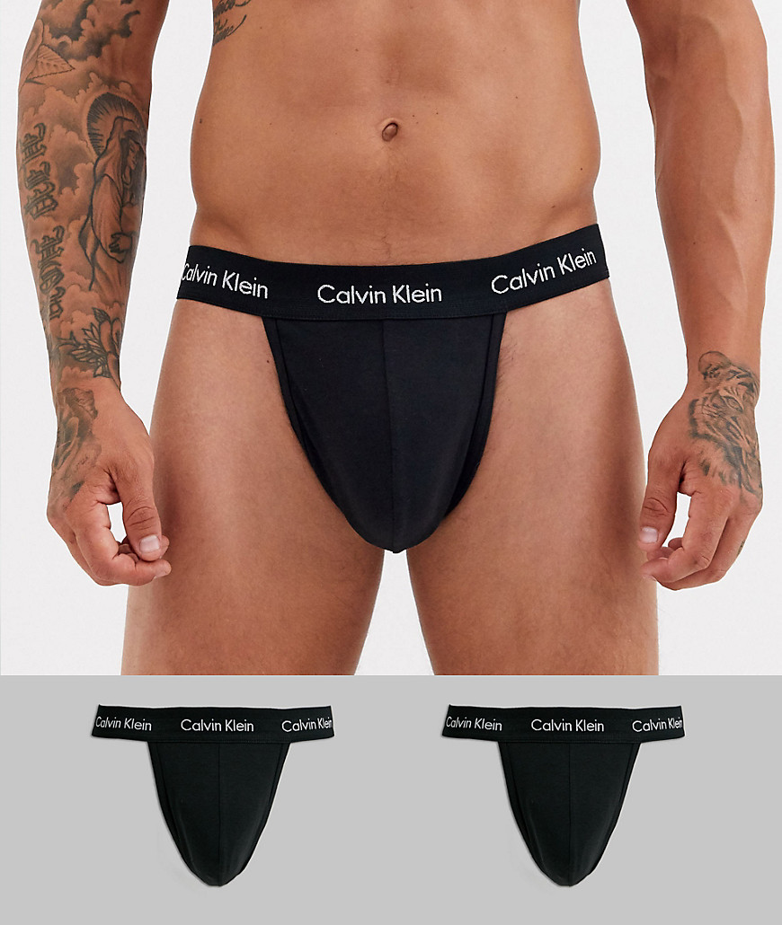 Calvin Klein – 2-pack svarta stringtrosor