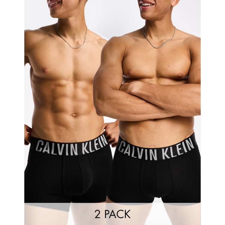 Calvin Klein 2 Pack Trunks in black