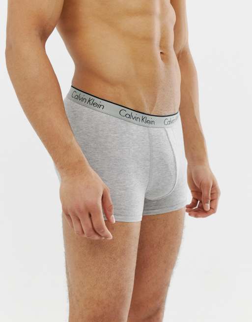 Calvin Klein 2 Pack trunks in grey