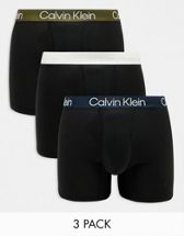 Calvin Klein future shift boxers with green logo waistband in gray