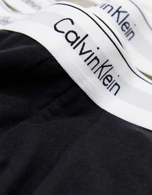 Calvin Klein 3-pack boxer briefs in black, khaki and cream, 4 of 4