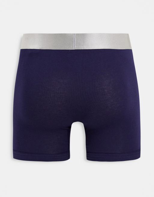 Calvin Klein 3 pack Boxer briefs in pink/black/blue, 2 of 4