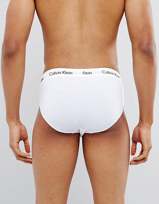 Calvin Klein 3-pack briefs in black, white and gray | ASOS