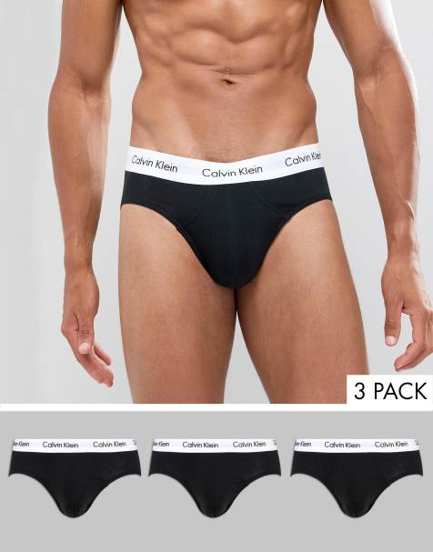 ASOS DESIGN 5-pack briefs in neutrals in rib