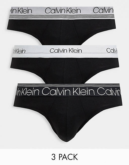 Calvin Klein 3 pack briefs in black
