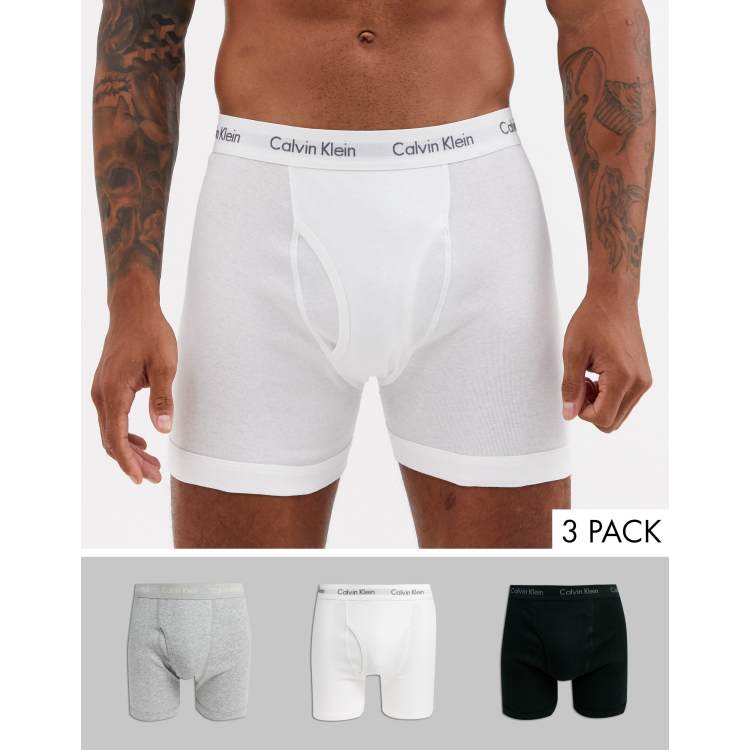 Calvin Klein 3 pack cotton classic boxer briefs in multi