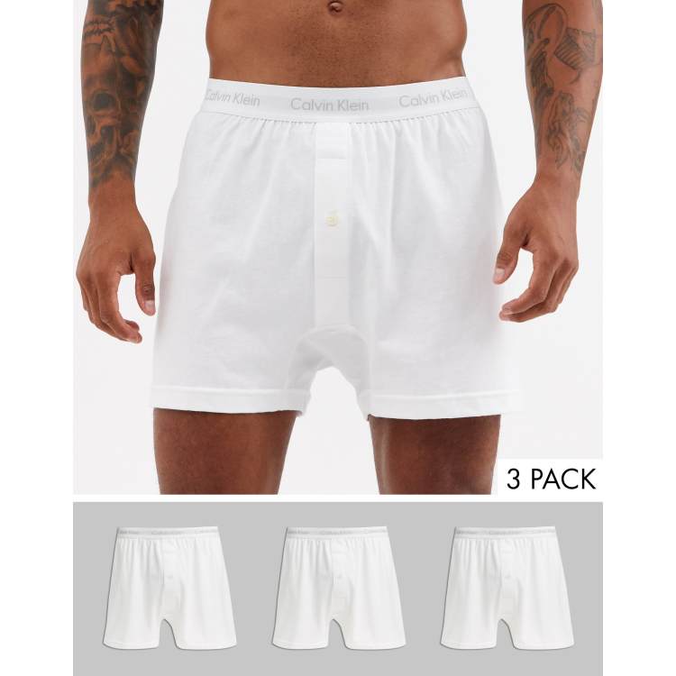 Calvin Klein Cotton Classic Solid Knit Boxers 3-Pack