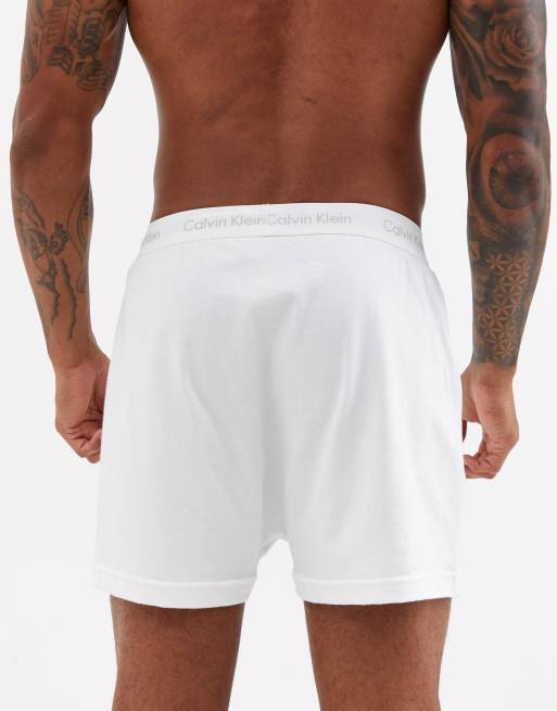 Calvin Klein Cotton Classics Knit Boxer 3-Pack White NU3040-100