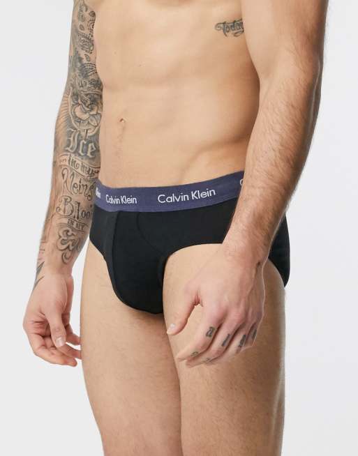 Calvin Klein Underwear Men's 3 Pack Cotton Stretch Hip Briefs