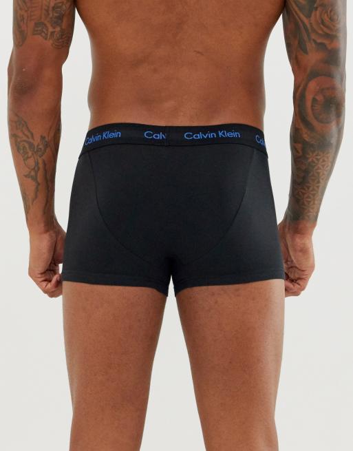 Calvin Klein 3 Pack Cotton Stretch – Low Rise Trunks ( Black