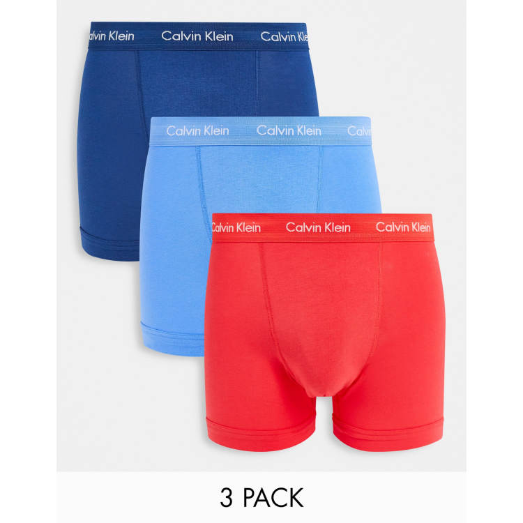 Calvin Klein 3 pack cotton stretch trunks exclusive to ASOS ASOS
