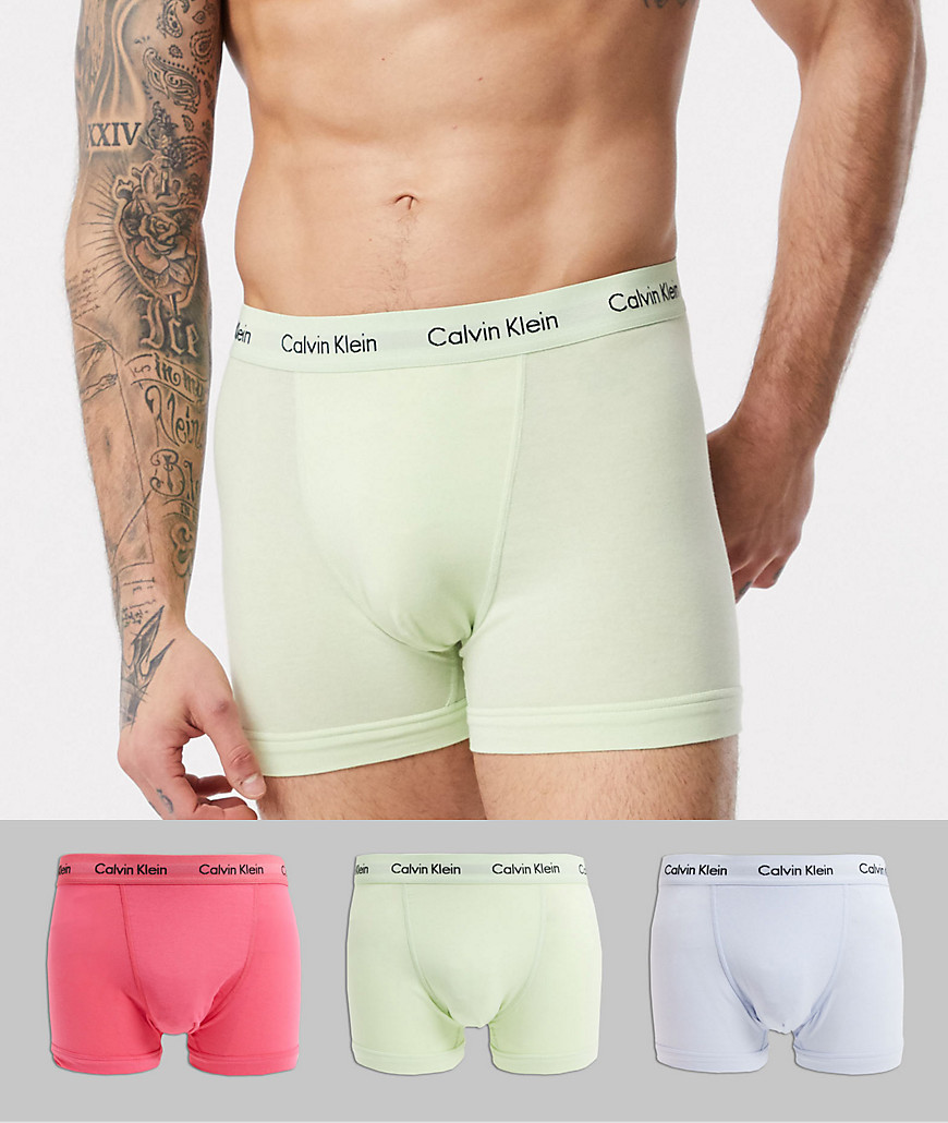 Calvin Klein 3 pack Cotton Stretch trunks-Multi
