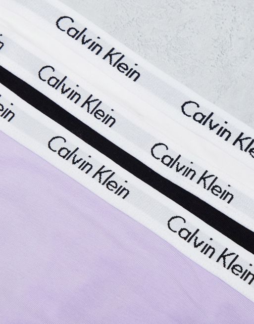 Calvin Klein 3-pack high waist thong in multi