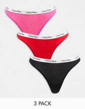 Calvin Klein 5-pack high waist thong in multi