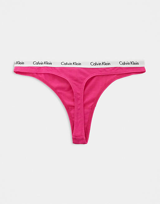 Calvin Klein 3-pack high waist thongs in multi