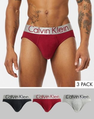 Calvin Klein – 3-pack kalsonger i metallic-Flerfärgad