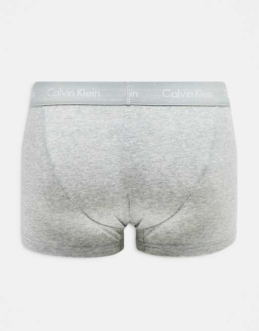 Calvin Klein 3-pack low rise briefs in purple, gray and green