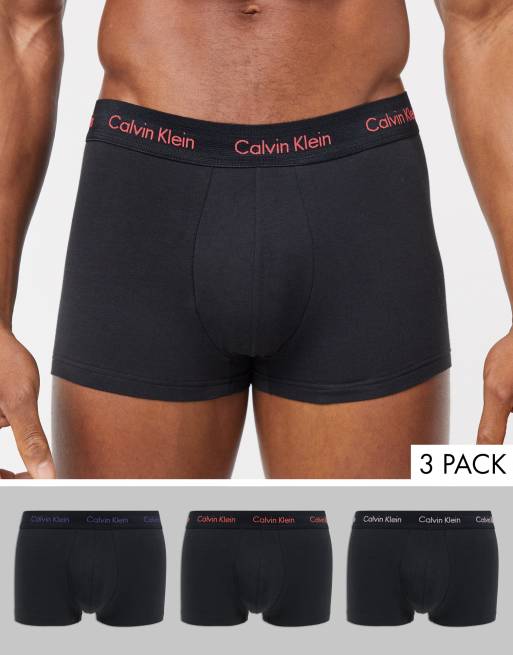 Calvin klein trunks 3 hotsell pack in cotton stretch